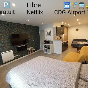  Appartement Autonome Cosy à 2km De Roissy En France France